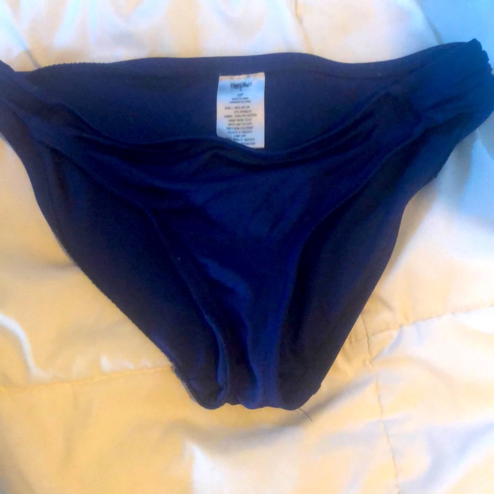 Blue bikini bottoms